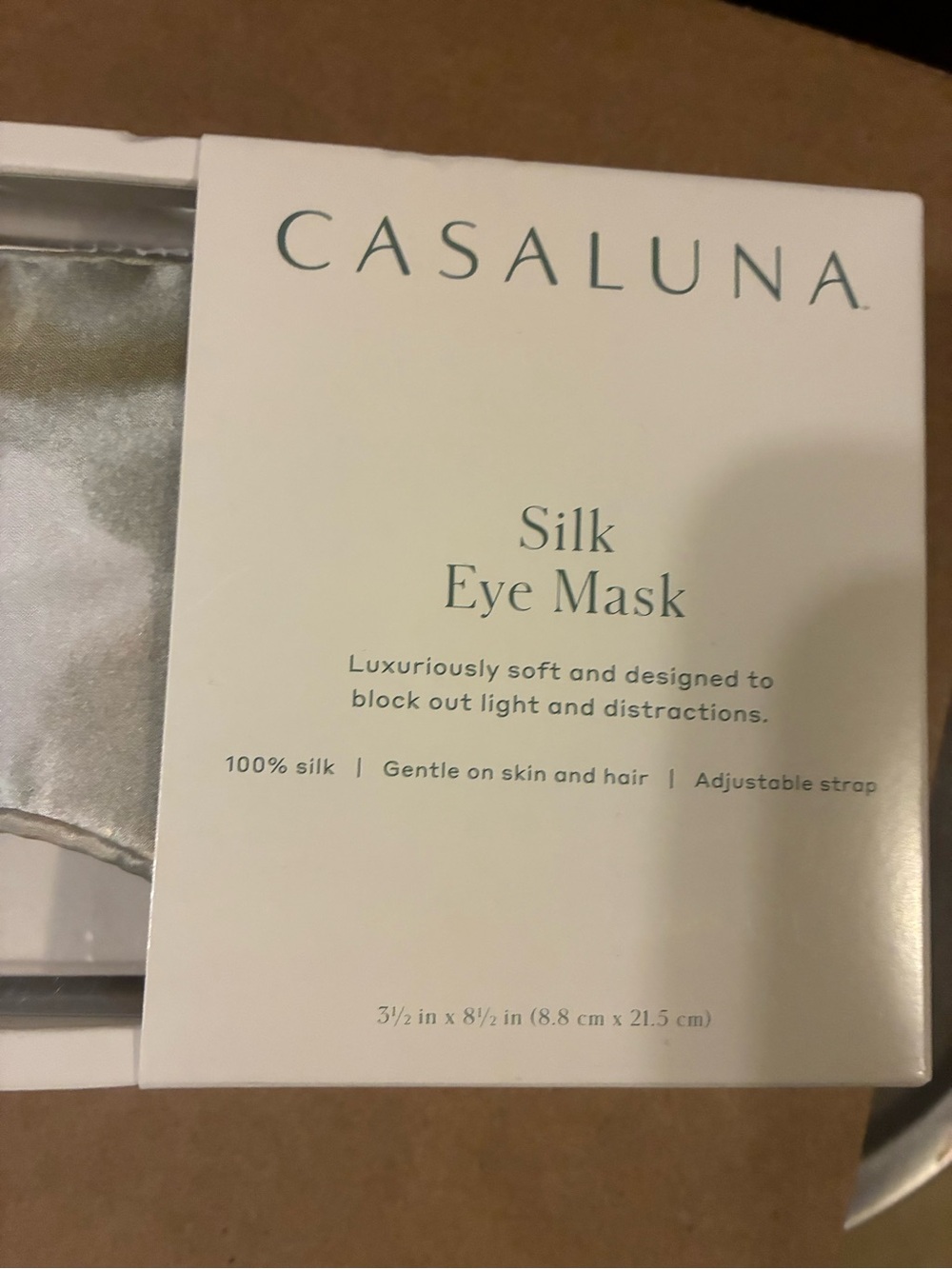 Silk Eyemask Blush Watercolor - Casaluna - Picture 4 of 4
